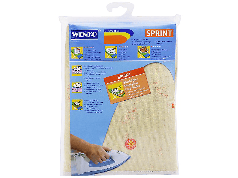 Wenko Sprint Funda para tabla de planchar 125 x 45 cm menz y 29.100.600.38