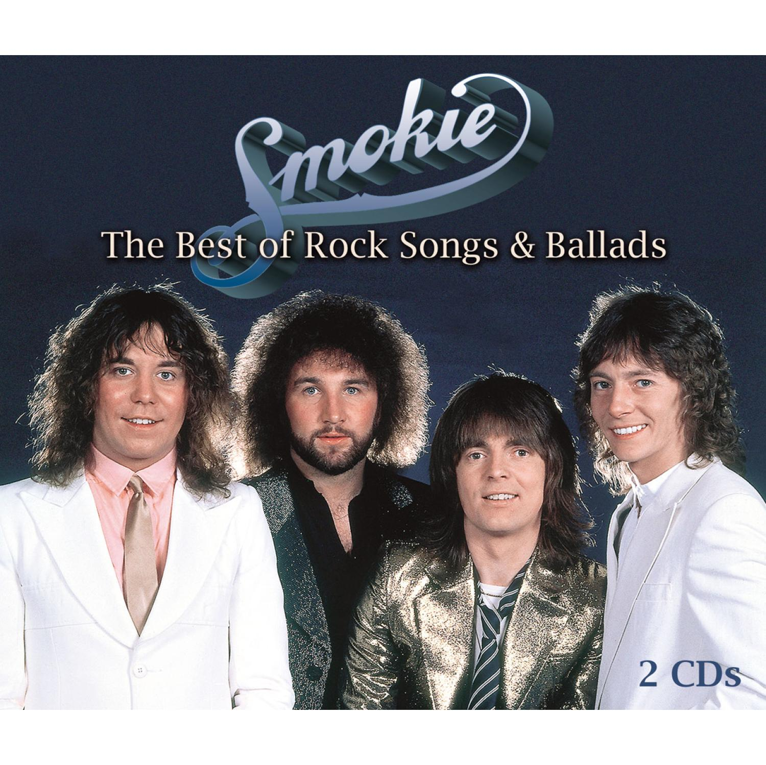 Smokie-Albumcover mit vier Männern in Anzügen. Der Titel steht oben auf dem Cover.