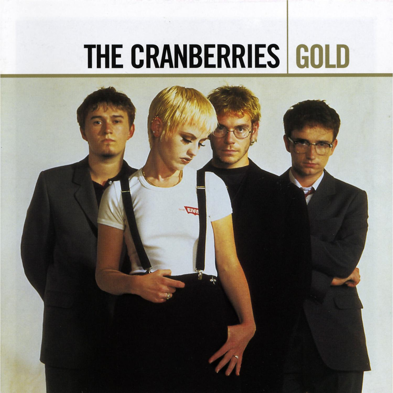 Pochette de l'album The Cranberries. Les membres du groupe sont ensemble, une femme en chemise blanche.