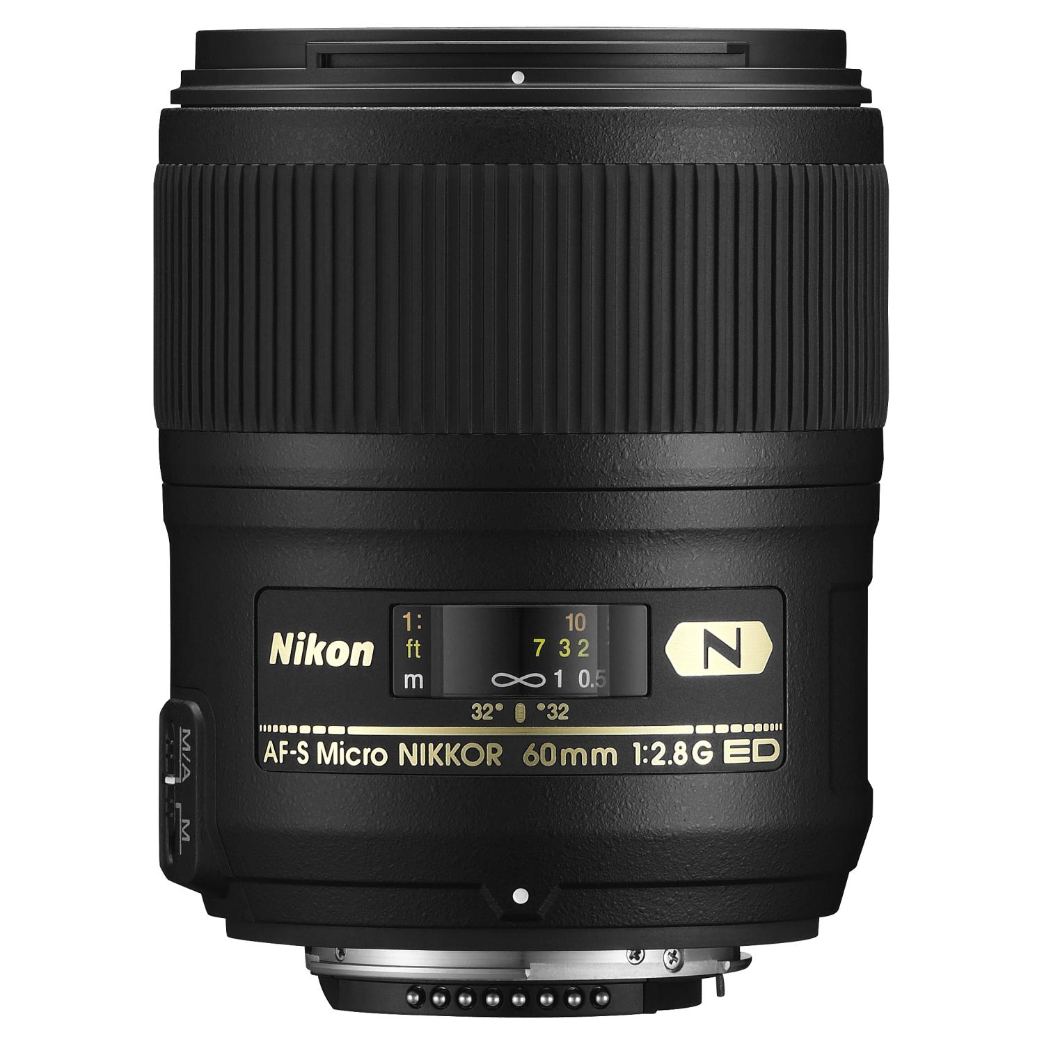 NIKON AF-S Micro NIKKOR 60mm 1:2,8G ED | 60 mm f/2.8 AF-S, ED, N (Objektiv  für Nikon F-Mount, Schwarz) $[für ]$ - MediaMarkt