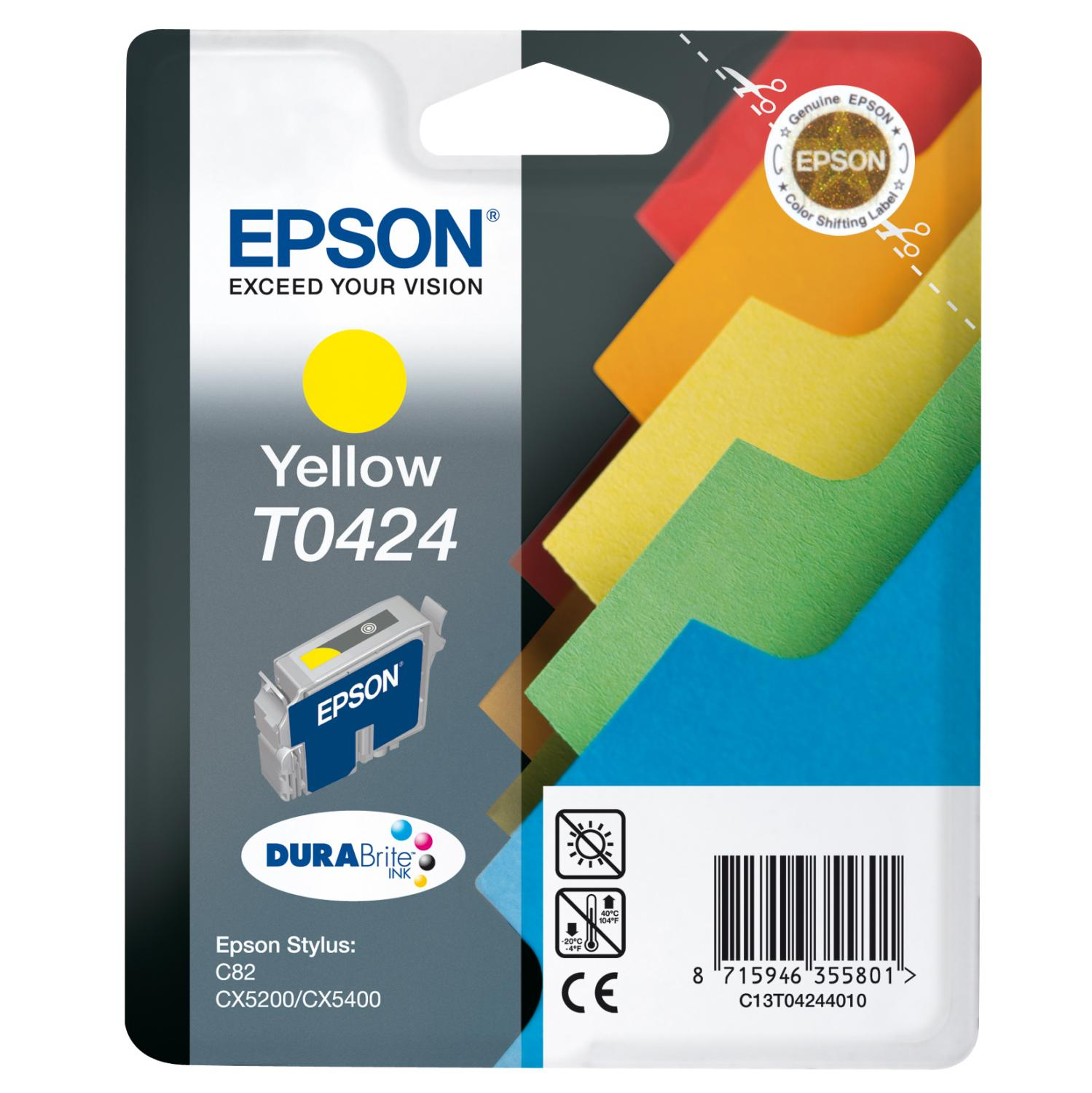 EPSON Original Tintenpatrone Gelb (C13T04244010)