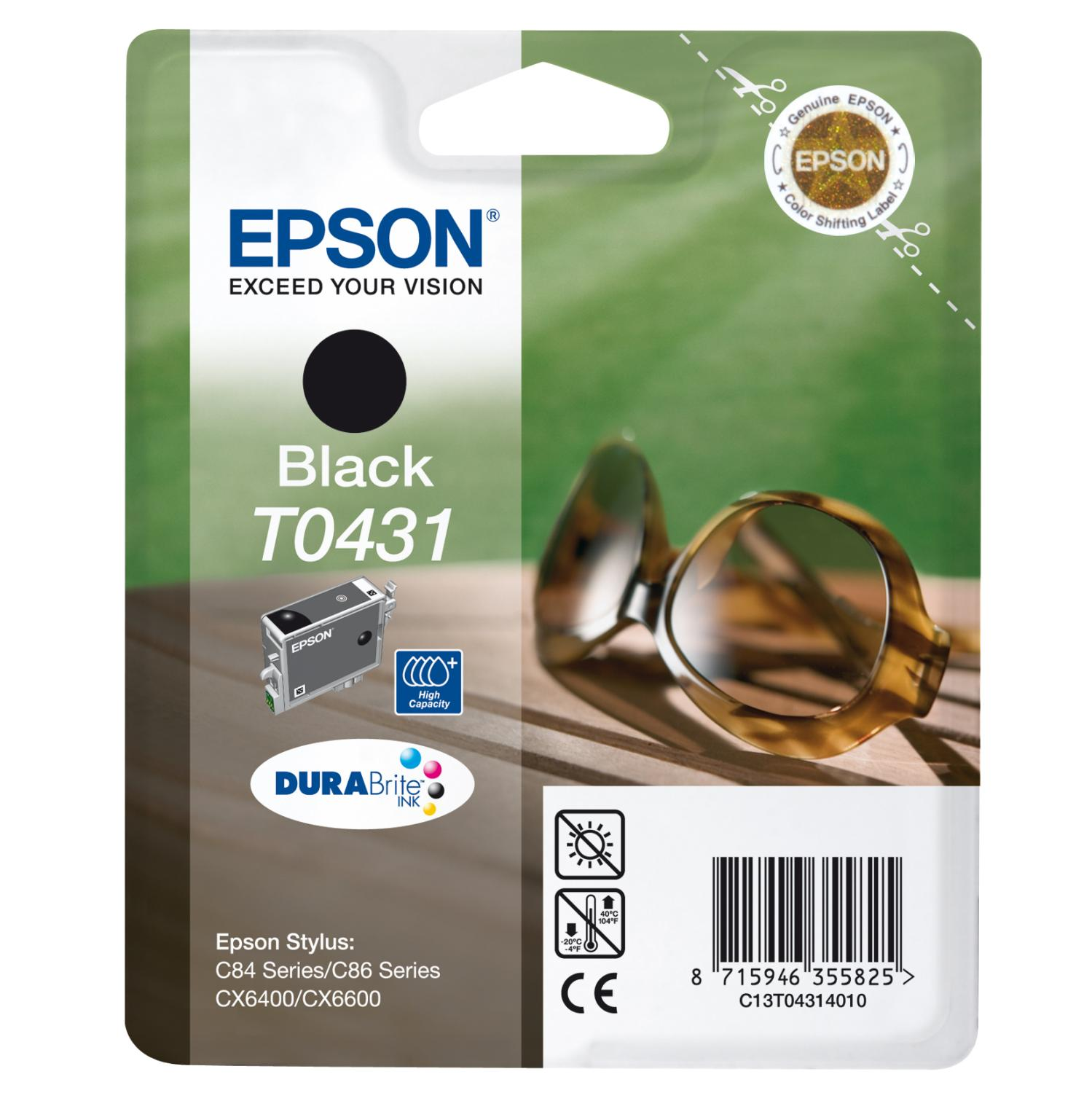 EPSON Original Tintenpatrone Schwarz (C13T04314010)