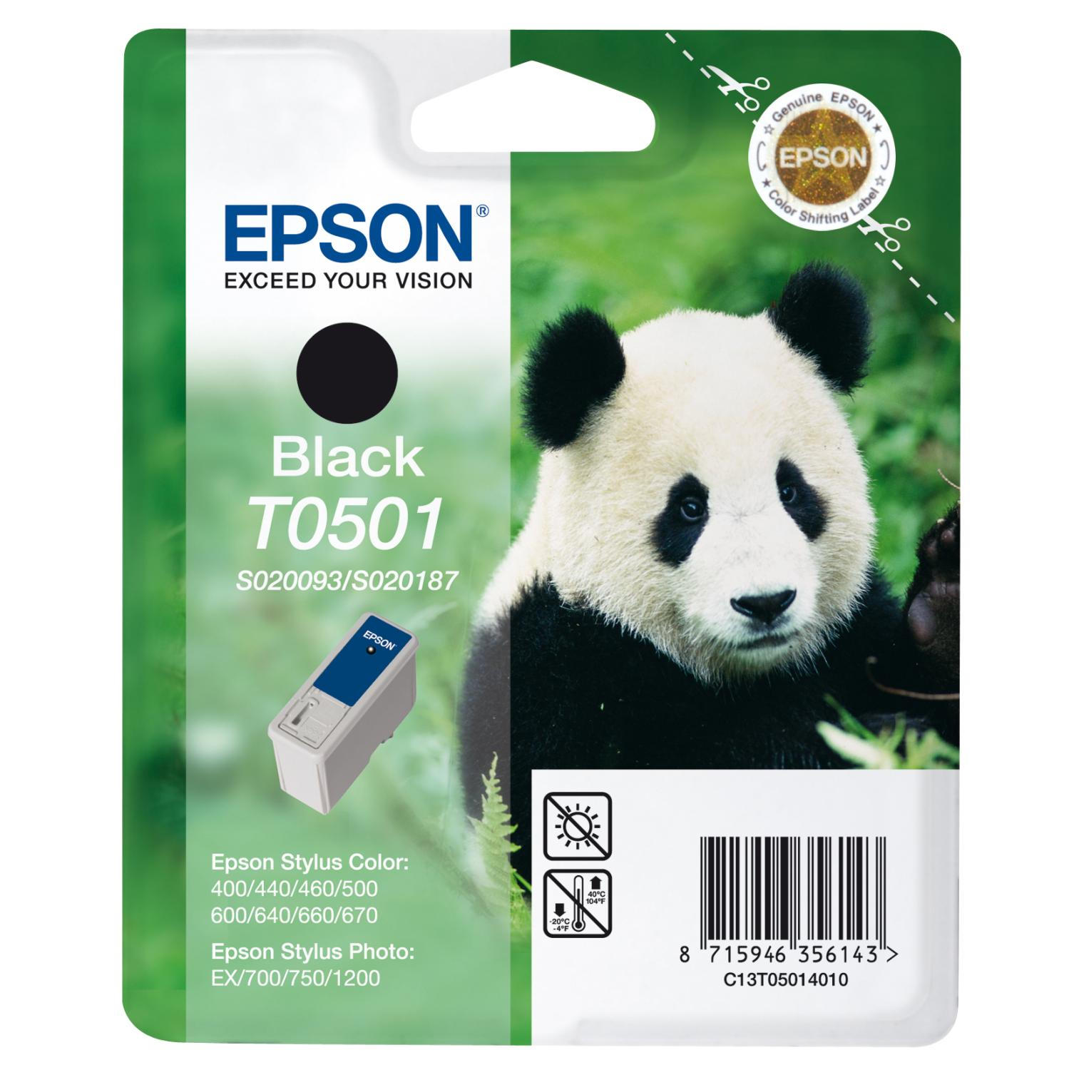 EPSON Original Tintenpatrone Schwarz (C13T05014010)