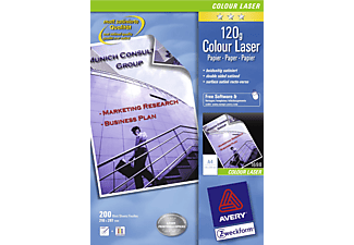 AVERY ZWECKFORM AVERY Zweckform Classic Colour Laser Paper, DIN A4, 120 g/m², 200 fogli - 
